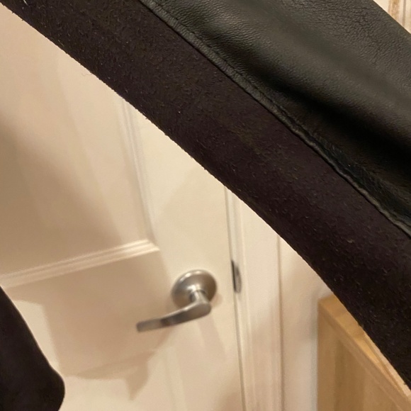 Blank NYC Leather & Knit Drape-Front Jacket - Picture 5 of 5